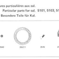 AS 5101 WATCH PARTS AS 5151, AS 5153, AS 5154 AS 5156 AS 5104 AS 5103 AS 5106