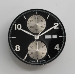 Zifferblatt + Zeigersatz für ETA Valjoux 7750 Dial + Hands Set 4 Varianten NEU Schwarz