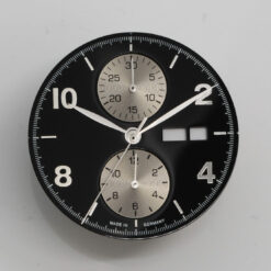 Zifferblatt + Zeigersatz für ETA Valjoux 7750 Dial + Hands Set 4 Varianten NEU Schwarz