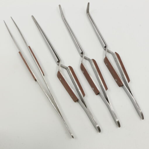 Kreuzpinzette, Lötpinzetten Set 4 teilig Pinzettensatz Edelstahl Soldiers Tweezers – Bild 4