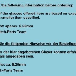 Alternative view of Uhrenglas, Ersatzglas, hochgewölbtes Uhrenglas, für Taschenuhren HIGH DOMED ACRYLIC WATCH GLASS H: 5,25mm