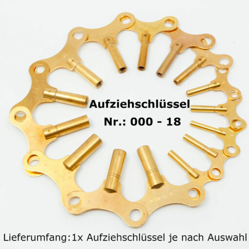 Uhrenschlüssel, Aufziehschlüssel, Großuhrenschlüssel, Aufzugschlüssel, 21 Clock Keys