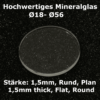 Uhrglas 1,5mm flach