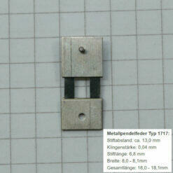 Alternative view of Pendelfeder #1717 für Standuhr, Großuhr, Wanduhr, Regulator Ersatzpendelfeder