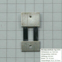 Alternative view of Pendelfeder #2121 für Standuhr, Großuhr, Wanduhr, Regulator Ersatzpendelfeder