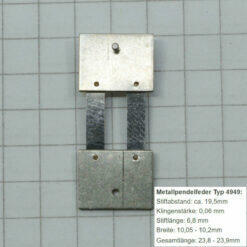 Alternative view of Pendelfeder #4949 für Standuhr, Großuhr, Wanduhr, Regulator Ersatzpendelfeder