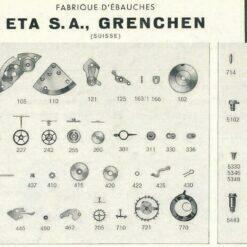 ETA 2390 PART 443, PART 445, 705 710 415 420 425 407 410 255 440 195 404 #BL2390 für ETA 2390
