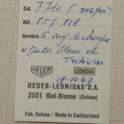 Heuer 7710 Second and Minute Hand Set – Monte Carlo – view 2