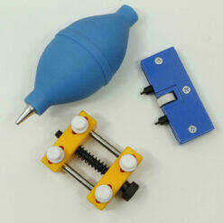 Gehäuseöffner Deckelöffner, Staubbläser, Gehäusehalter 3er SET Armbanduhren