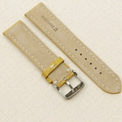 Uhrenarmband Leder Armband 22mm echt Leder Uhrband #Gelb Kroko Prägung