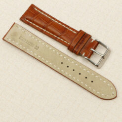 Uhrenarmband Leder Armband 20mm echt Leder Uhrband #Rotbraun Kroko Prägung