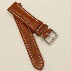 Uhrenarmband Leder Armband 20mm echt Leder Uhrband #Rotbraun Kroko Prägung