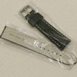 Uhrenarmband Leder Armband 20mm echt Leder Uhrband #Schwarz Kroko PrÀgung