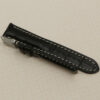 Uhrenarmband Leder Armband 20mm echt Leder Uhrband #Schwarz Kroko Prägung