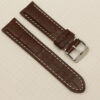 Uhrenarmband Leder Armband 22mm echt Leder Uhrband #Dunkelbraun Kroko Prägung