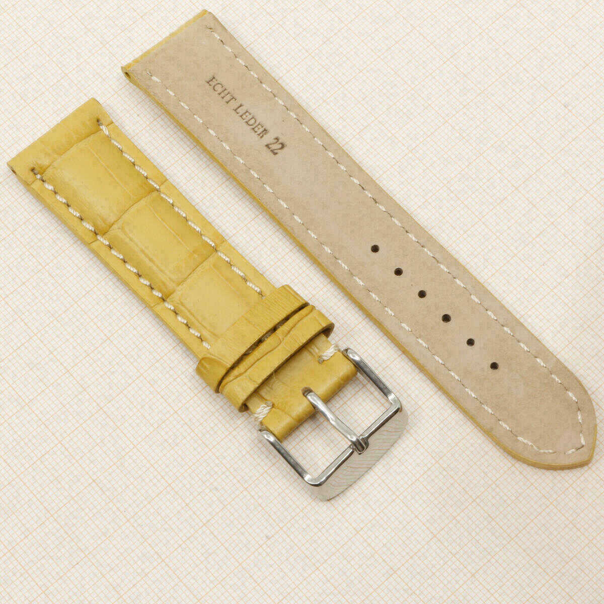 Uhrenarmband Gelb 22mm â Ansicht 3