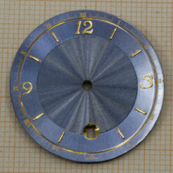 Dial for ETA 955.414, Ø 30.0 mm, Blue, Glossy – view 2