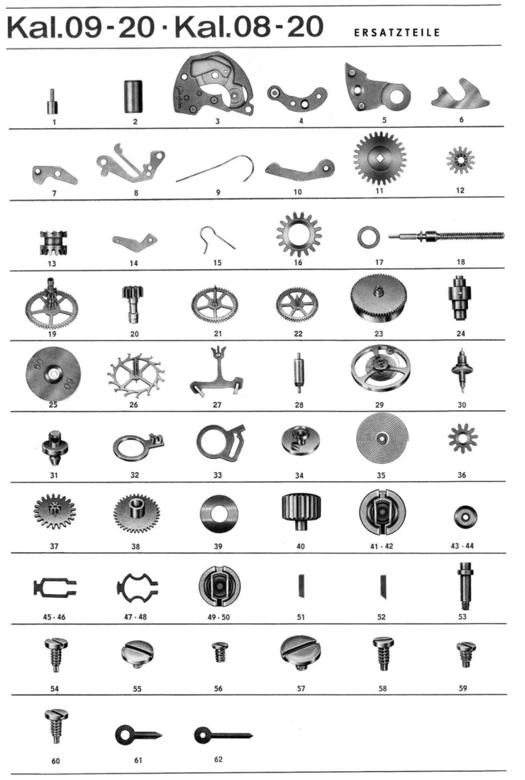 GLASHÜTTE Ersatzteile GUB 09-20, GUB 08-20 GUB 38-30, GUB 63 GUB 73 PART 705 721 | eBay.de – Bild 2