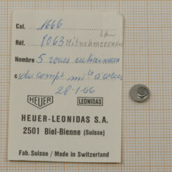 HEUER CAL. 1666 PART No 8063 Mitnehmerrad, Driving wheel NOS HEUER Monte Carlo