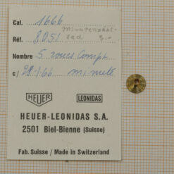 HEUER CAL. 1666 PART No 8051  Minutenzählrad ~ NOS ~ HEUER Monte Carlo