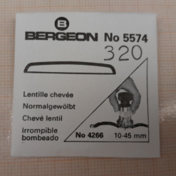 Uhrenglas Ersatzglas gewölbt Armbanduhr DOMED ACRYLIC WATCH GLASS BERGEON NOS