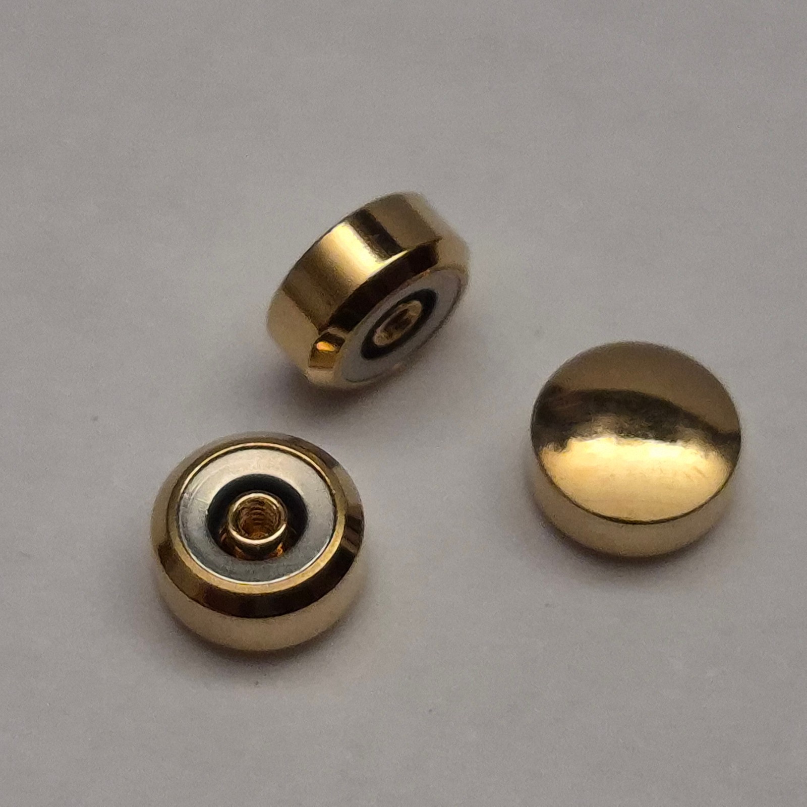 Uhrenkrone Aufzugskrone wasserdicht O-Ring NOS vergoldet versilbert watch crown – Bild 4