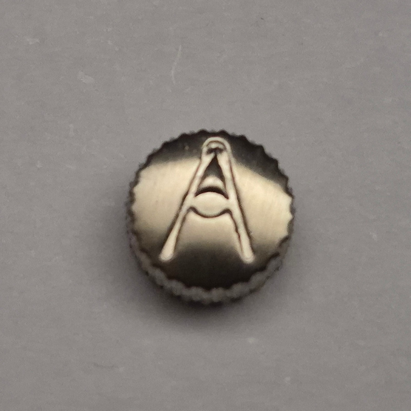 Krone Aufzugskrone wasserdicht Stahl Uhrenkrone S. Steel watch crown 6.0mm NEW – Bild 3