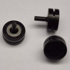 Uhrenkrone Aufzugskrone wasserdicht O-Ring NOS schwarz, versilbert watch crown – Bild 4