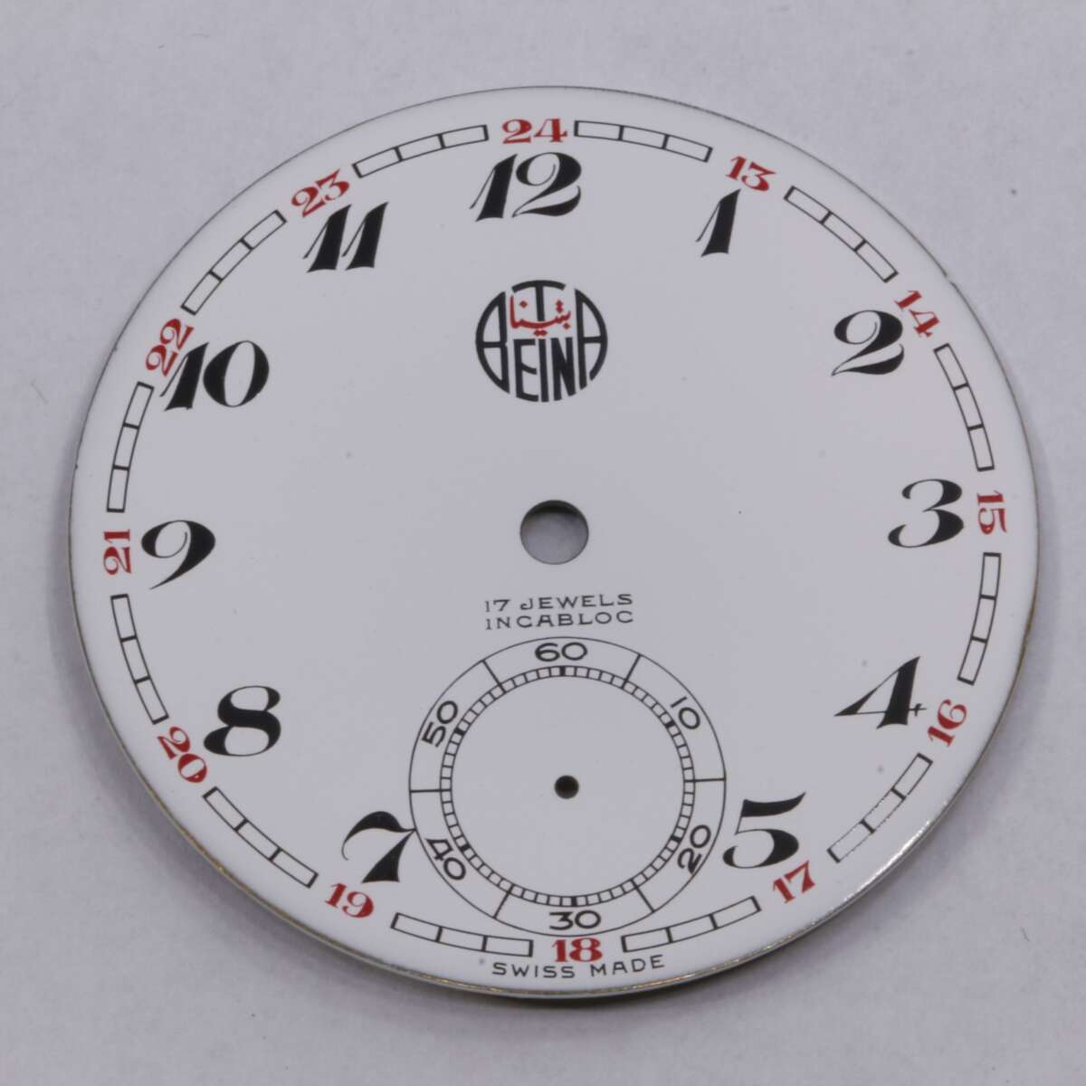 Esfera Unitas 498 para reloj de bolsillo Ø 37 mm, Betina – vista 2
