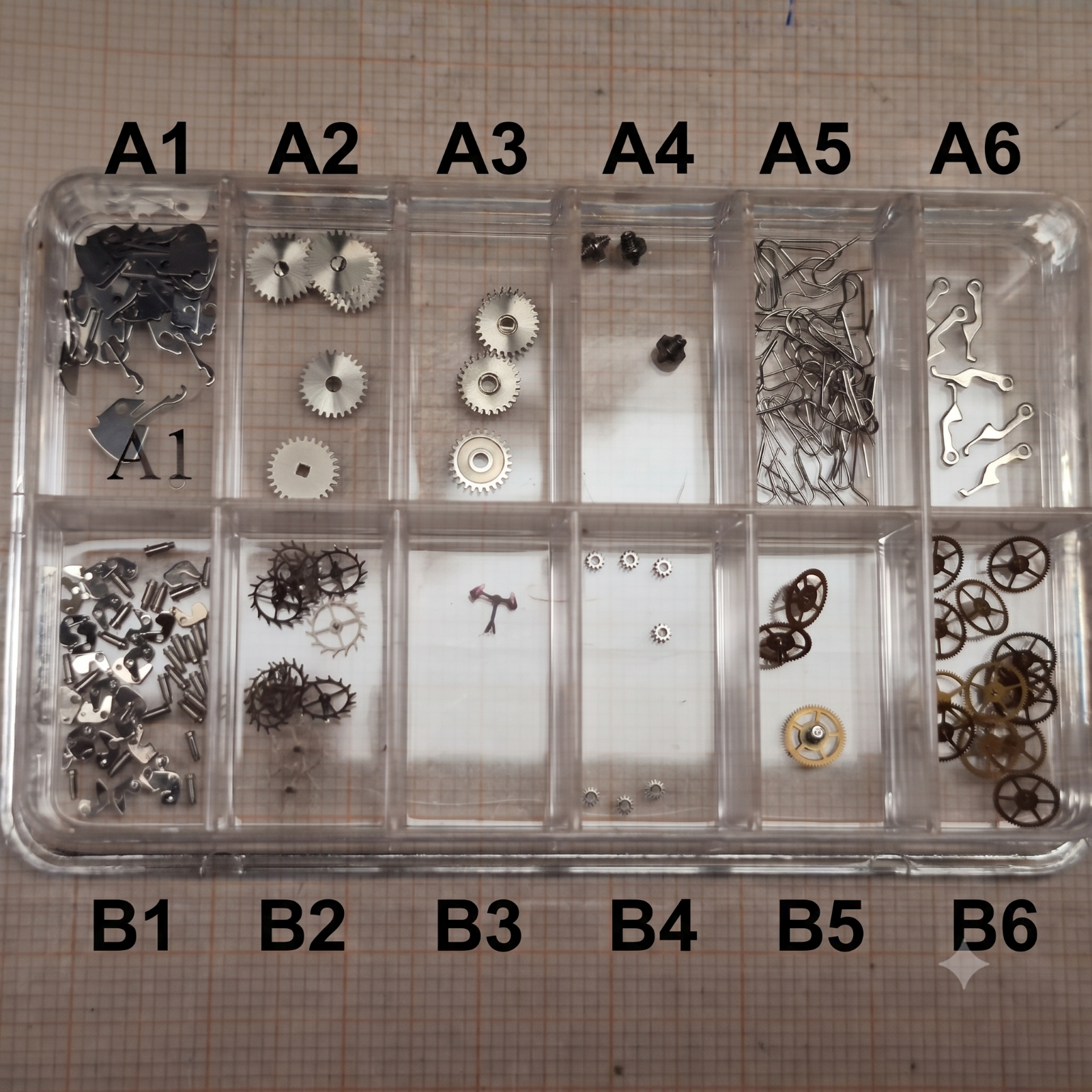 ETA 2510 Ersatzteile PART 443, PART 445, PART 227, PART 705, Watch Spare Parts NOS #BL2510