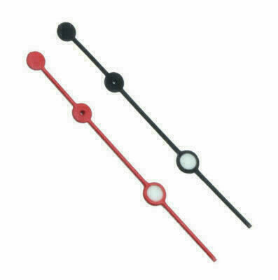 2x Sekundenzeiger / second hands ETA 2824-2 C3 Super luminova Ø 0,25 12,5mm B+R