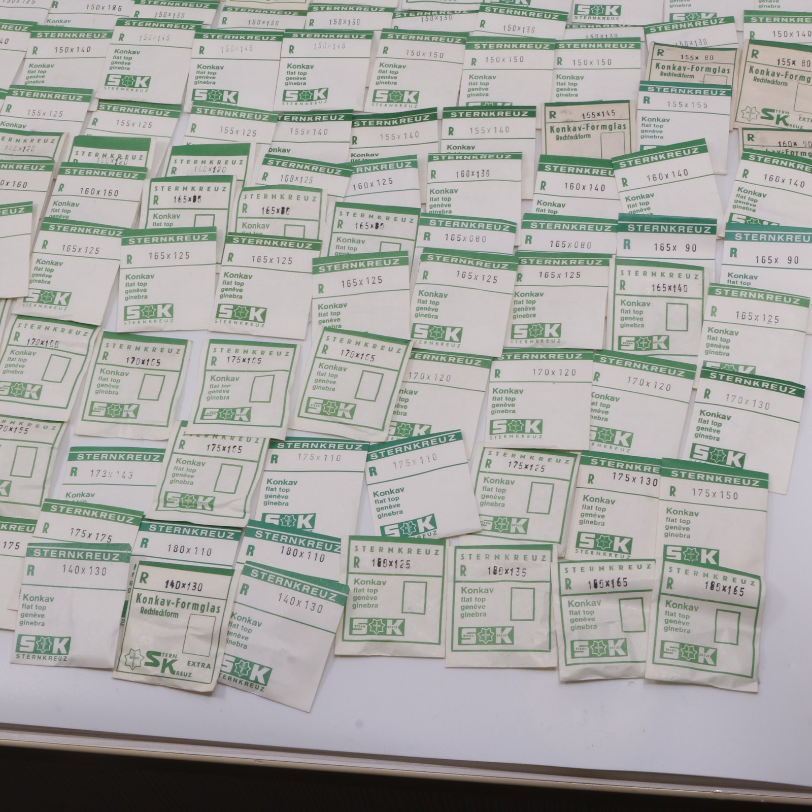 Sternkreuz konkav flat top Geneve Uhrenglas Acryl Ersatz Watch Glass Plexi ST-R2 â Bild 3