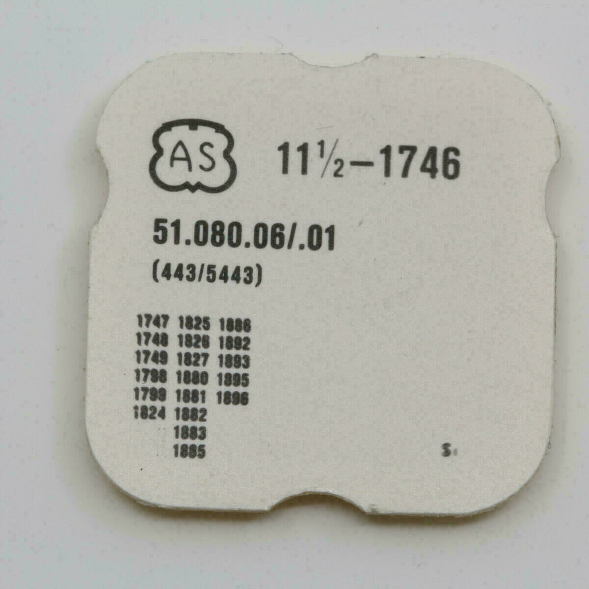 AS 1746 PART 443 / 5443, Winkelhebel & Schraube, setting lever & screw 1747 1896