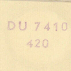 DUROWE 7410 - 7528 Part  420 Kronrad, crown wheel, Roue de couronne   - NOS -