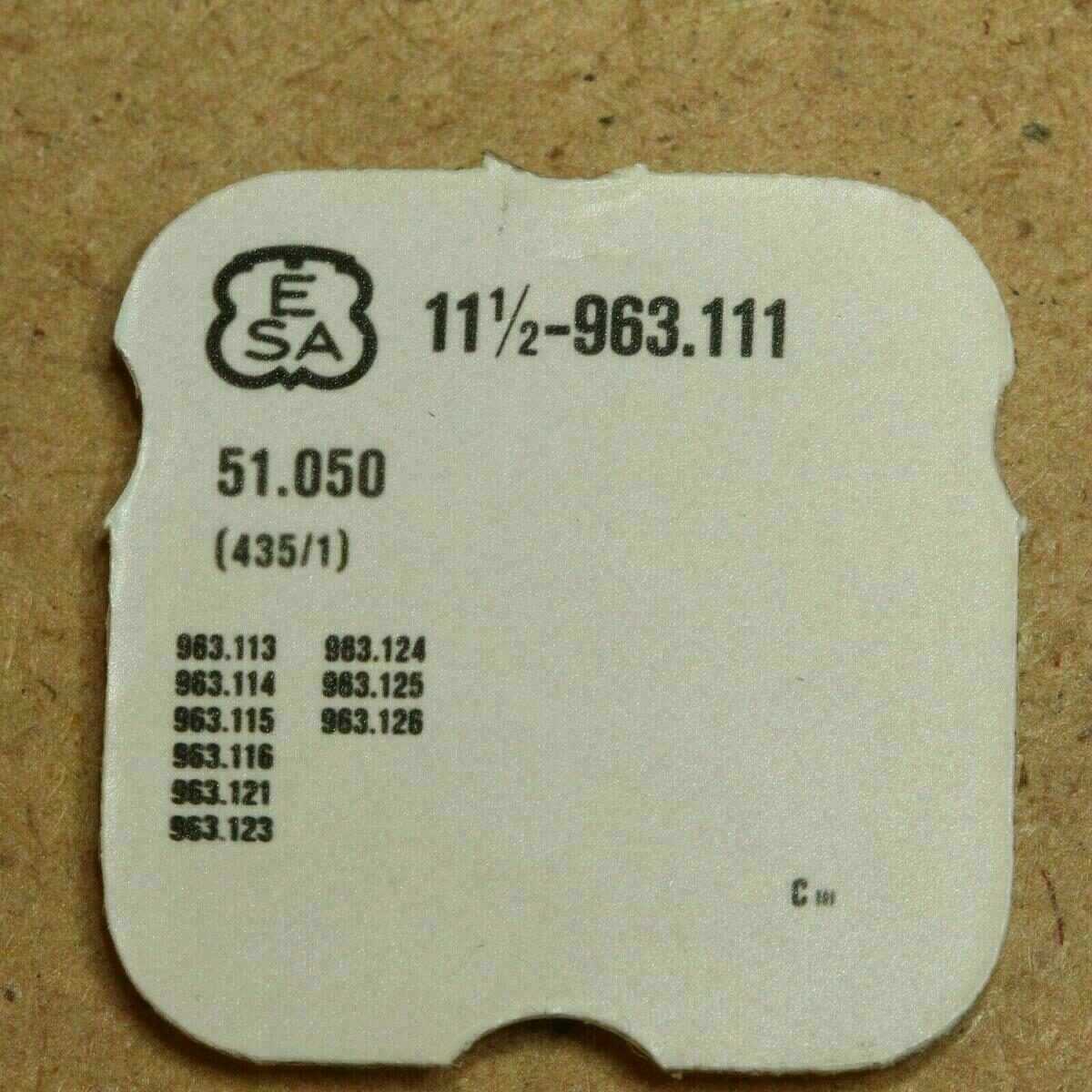 ESA / ETA 963.111 PART 435 /1 Yoke, Federwippe Ref. 51.050, ETA 963.113 963.126