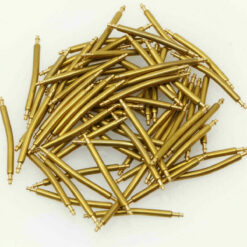 Federstege Uhrenstifte Bandsteg Federsteg spring bars 22mm gebogen Farbe:Gold #5