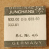 JUNGHANS 633.00 PART 445 Wippe, yoke, bascule 633.00 - 633.60 NOS
