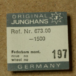 JUNGHANS 673.00 PART 197 Federkern mit Sperrad, core & ratchet wheel - NOS -