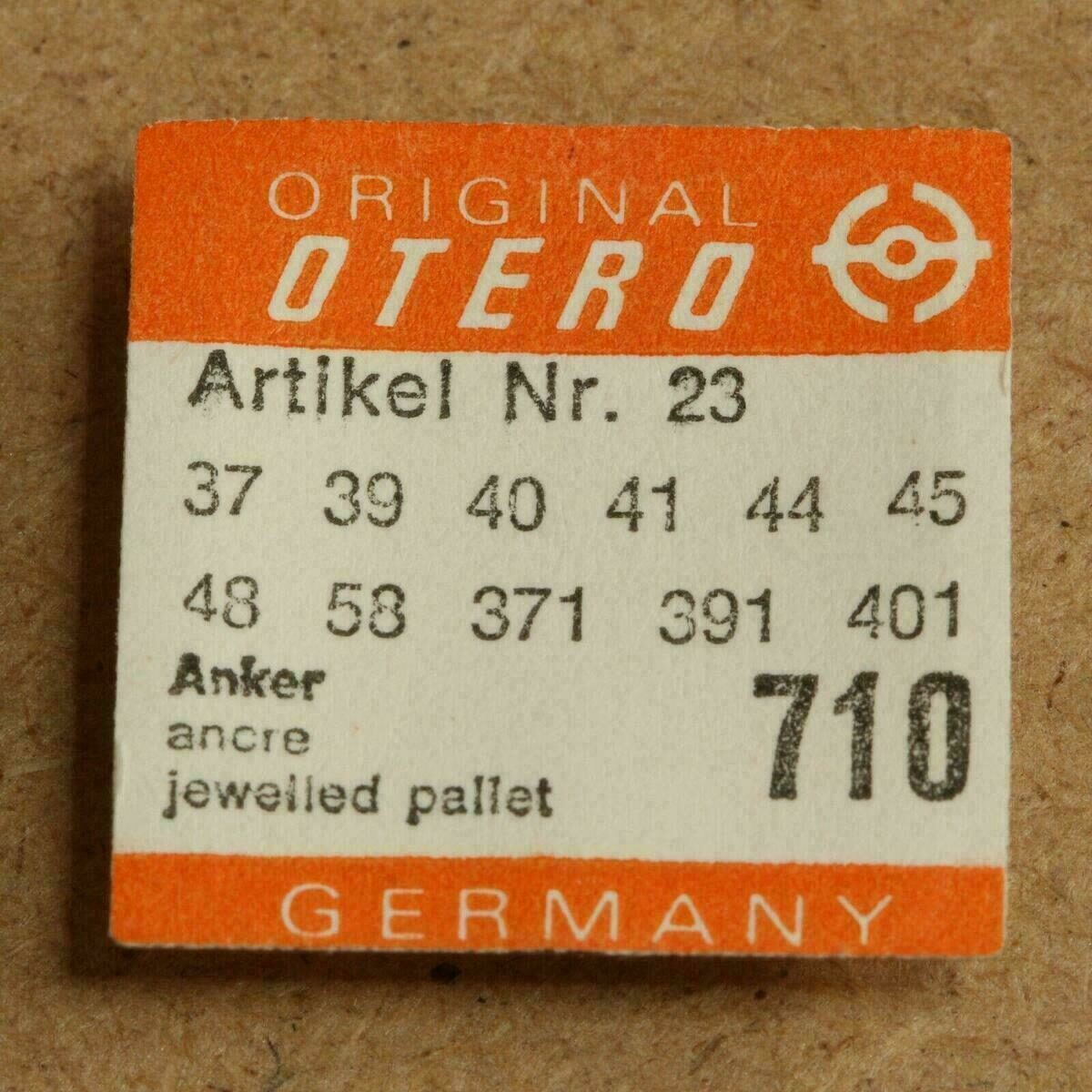 OTERO 37 PART 710, Anker, pallet fork, 39, 40, 41, 44, 45, 48, 58, 371, 391, 401