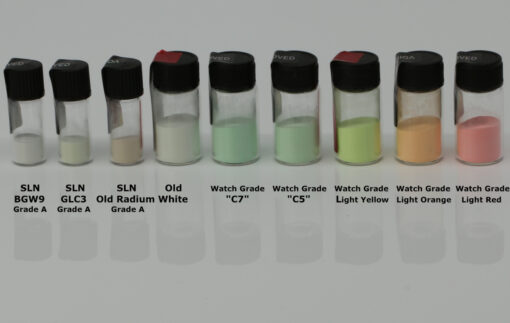 Swiss SuperLuminova + Klarlack A60 + Verdünner A61, C3, BGW9 Watch lume Super Luminova