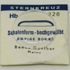 Uhrenglas Sternkreuz Hb Schalenform hochgewölbt für Armbanduhren 242 - 340