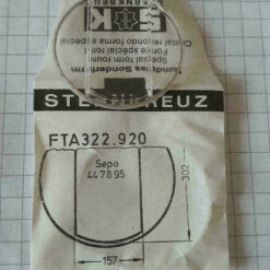 Uhrenglas Sternkreuz Sonderform FTA Tonnenform mit Ring für Armbanduhren