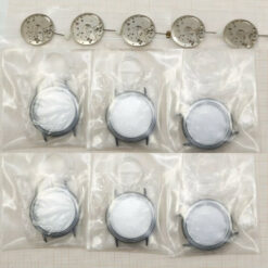 Konvolut Uhrengehäuse für Armbanduhren SEFEA 55 - JUDEX 55 Lagerware Watch Cases