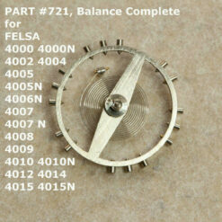 FELSA 4002, PART 721, Unruh mit Spirale - balance wheel with hairspring INCA NOS