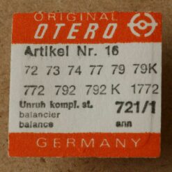 OTERO 79 PART 721 /1, UNRUH, Balance complete, 72 73 74 77 79 79K 772 792 1772