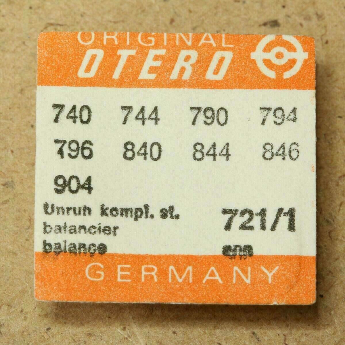 OTERO 844 PART 721 /1, UNRUH, Balance complete, 740 744 790 794 796 840 846 904