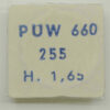 PUW 660, Part 255 Stundenrad, Hour Wheel, Rueda de hores, H.165