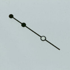 Sekundenzeiger/ second hand ETA 2824-2 C1 X1 Super luminova Ø0,25 SCHWARZ 12,5mm