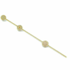 Sekundenzeiger/ second hand ETA 2824-2 OLDRADIUM Superluminova Ø 0,25 GOLD 12,5