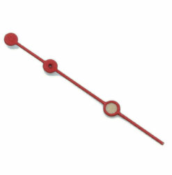 Sekundenzeiger/ second hand ETA 2824-2 OLDRADIUM Superluminova Ø 0,25 ROT 12,5